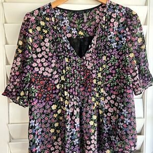 1 State v neck blouse